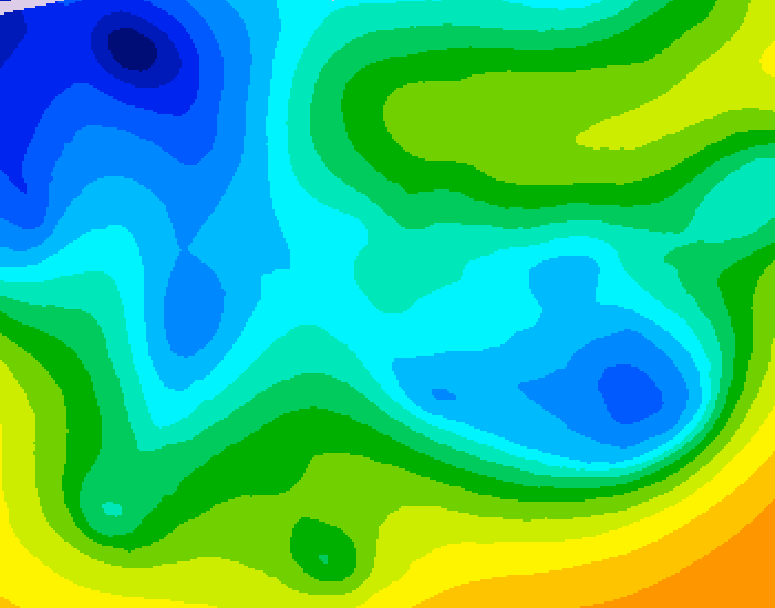 GDPS 500 millibar geopotential height 150 hour forecast chart for Canada based on 2025/11/11 1200Z data