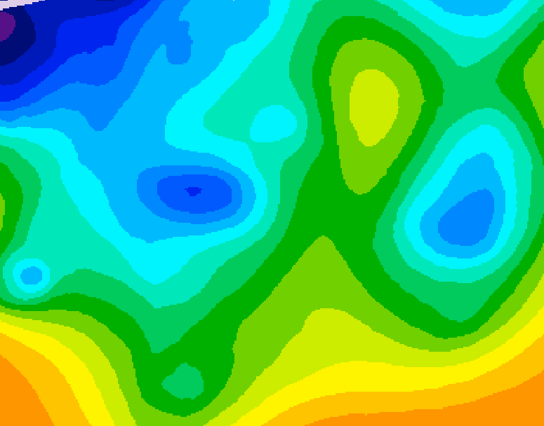GDPS 500 millibar geopotential height 198 hour forecast chart for Canada based on 2025/11/11 1200Z data