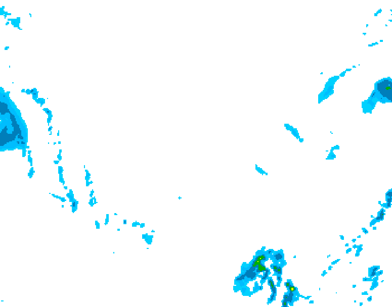 GDPS precipitation 234 hour forecast chart for Canada based on 2025/11/11 0000Z data