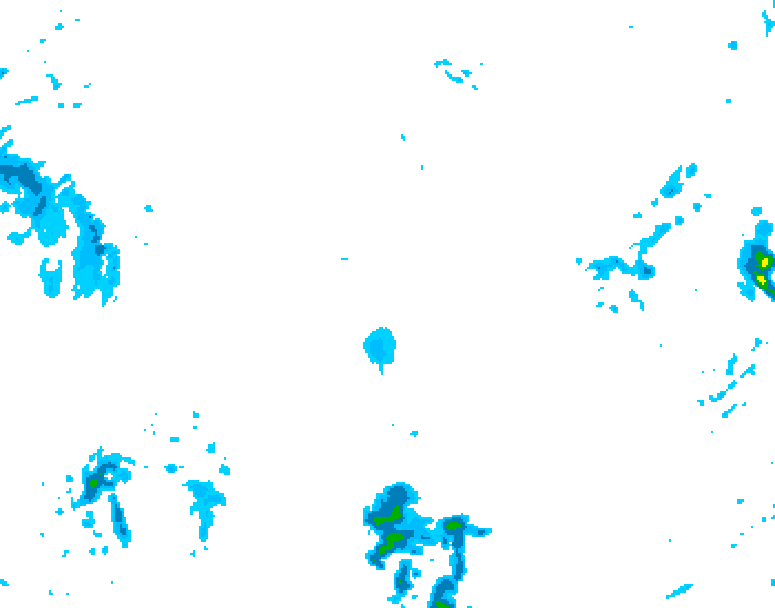 GDPS precipitation 222 hour forecast chart for Canada based on 2025/11/11 1200Z data