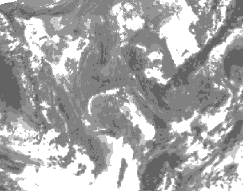GDPS total cloud 234 hour forecast chart for Canada based on 2025/11/11 0000Z data