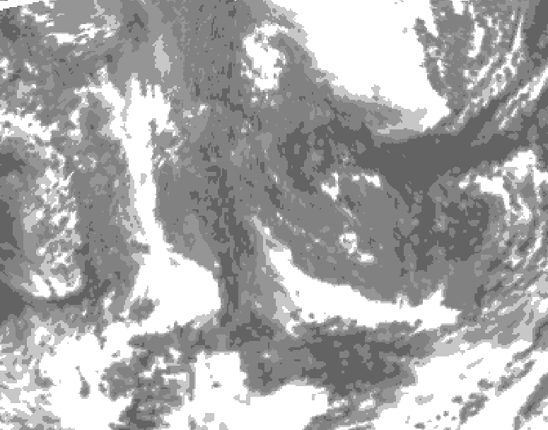 GDPS total cloud 174 hour forecast chart for Canada based on 2025/11/11 1200Z data