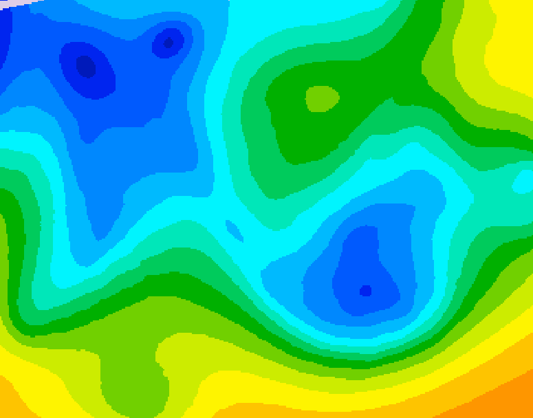 GDPS 500 millibar geopotential height 120 hour forecast chart for Canada based on 2025/11/12 0000Z data