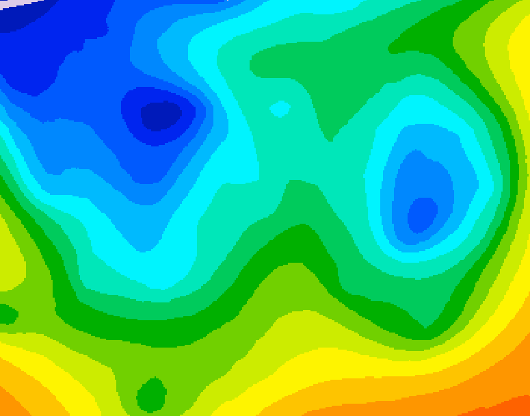 GDPS 500 millibar geopotential height 186 hour forecast chart for Canada based on 2025/11/12 0000Z data