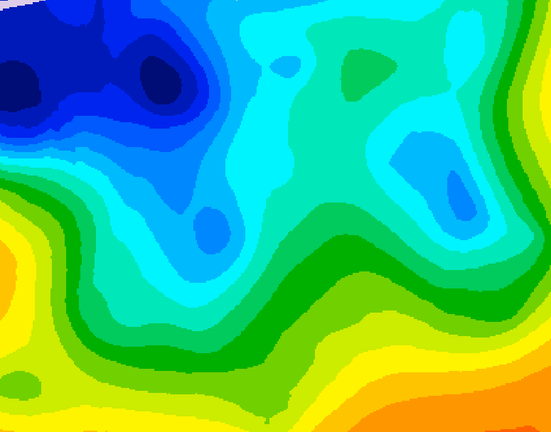 GDPS 500 millibar geopotential height 210 hour forecast chart for Canada based on 2025/11/12 0000Z data