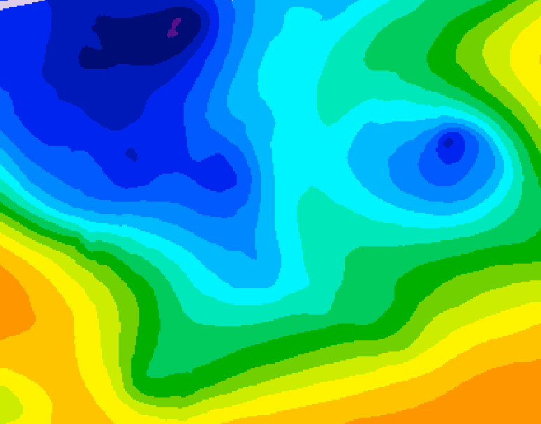 GDPS 500 millibar geopotential height 234 hour forecast chart for Canada based on 2025/11/12 0000Z data