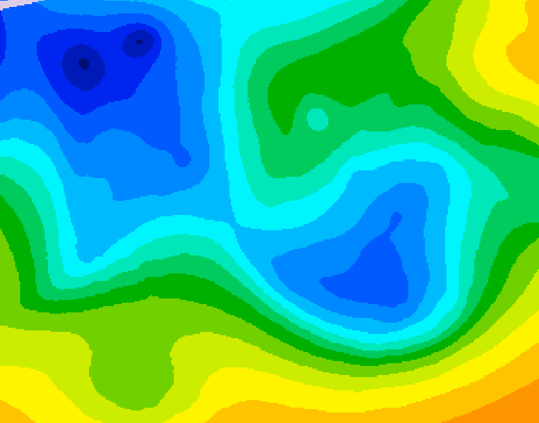 GDPS 500 millibar geopotential height 108 hour forecast chart for Canada based on 2025/11/12 1200Z data