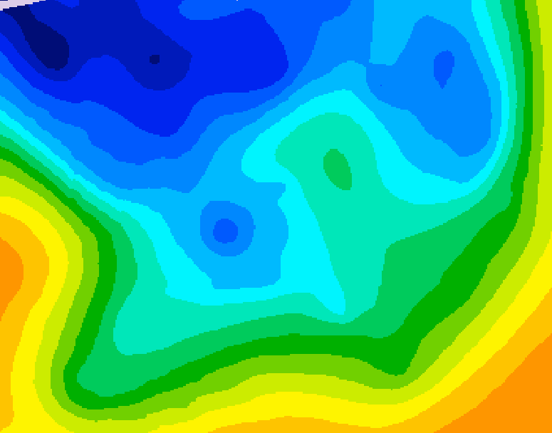 GDPS 500 millibar geopotential height 198 hour forecast chart for Canada based on 2025/11/12 1200Z data
