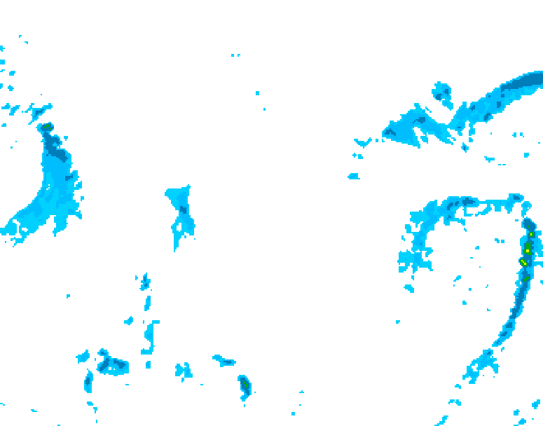 GDPS precipitation 138 hour forecast chart for Canada based on 2025/11/12 0000Z data