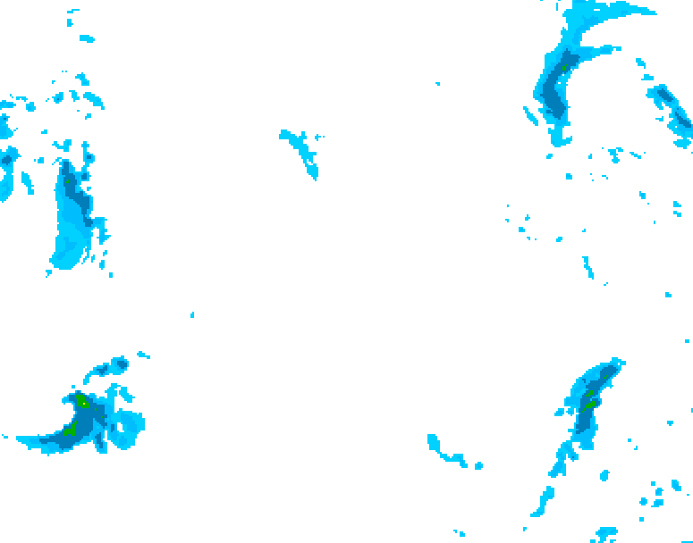GDPS precipitation 174 hour forecast chart for Canada based on 2025/11/12 1200Z data
