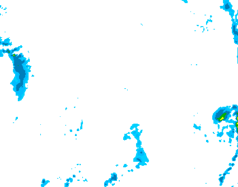 GDPS precipitation 222 hour forecast chart for Canada based on 2025/11/12 1200Z data