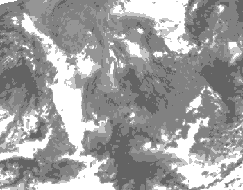 GDPS total cloud 210 hour forecast chart for Canada based on 2025/11/12 0000Z data