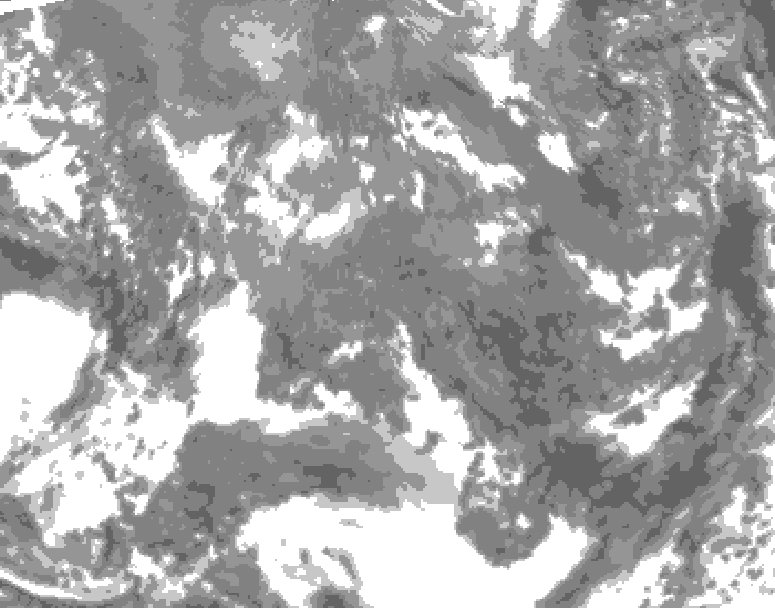 GDPS total cloud 198 hour forecast chart for Canada based on 2025/11/12 1200Z data