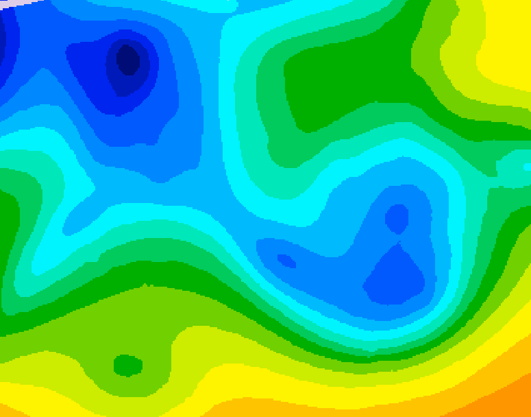 GDPS 500 millibar geopotential height 096 hour forecast chart for Canada based on 2025/11/13 0000Z data