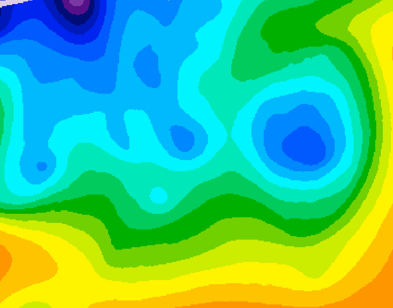 GDPS 500 millibar geopotential height 162 hour forecast chart for Canada based on 2025/11/13 0000Z data