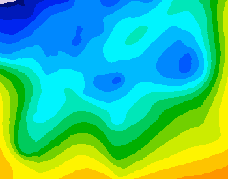 GDPS 500 millibar geopotential height 186 hour forecast chart for Canada based on 2025/11/13 0000Z data