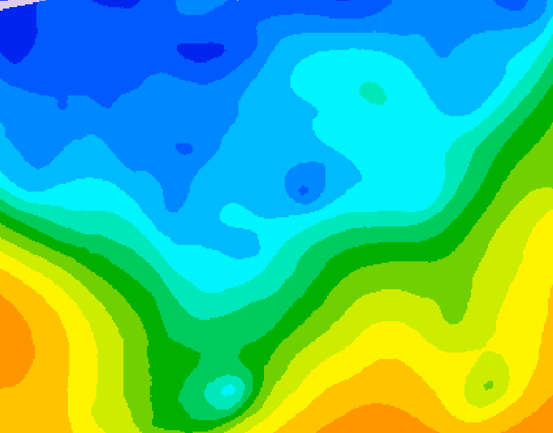 GDPS 500 millibar geopotential height 234 hour forecast chart for Canada based on 2025/11/13 0000Z data