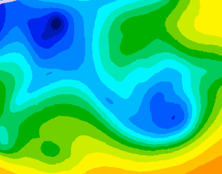 GDPS 500 millibar geopotential height 084 hour forecast chart for Canada based on 2025/11/13 1200Z data