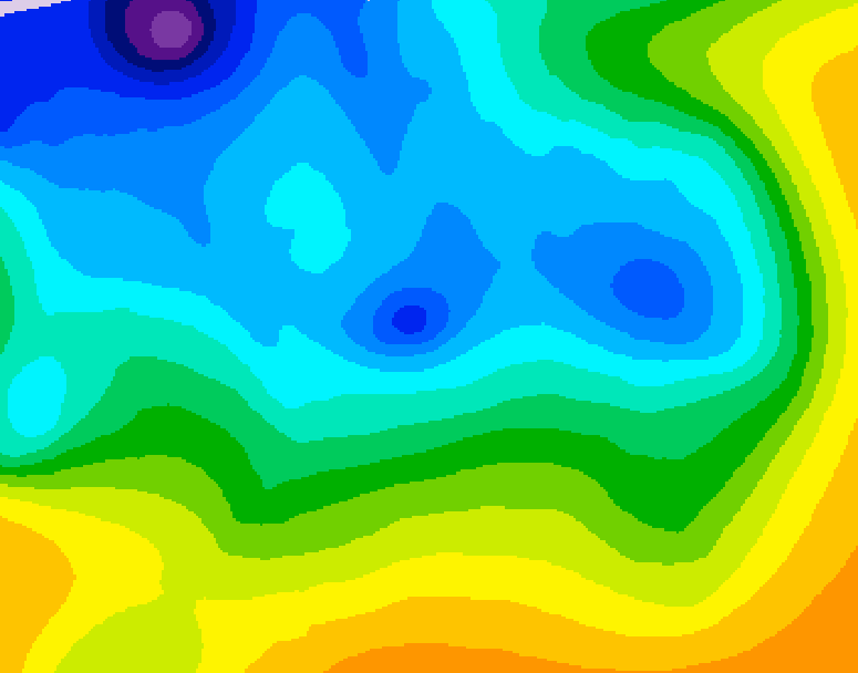 GDPS 500 millibar geopotential height 150 hour forecast chart for Canada based on 2025/11/13 1200Z data