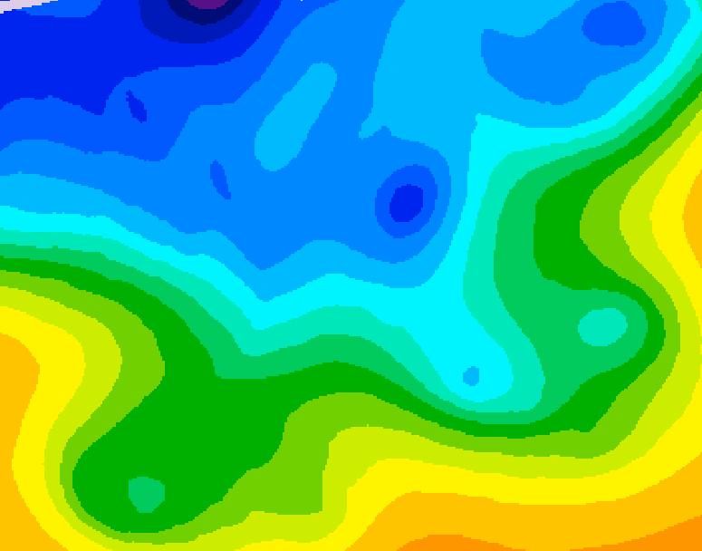 GDPS 500 millibar geopotential height 198 hour forecast chart for Canada based on 2025/11/13 1200Z data
