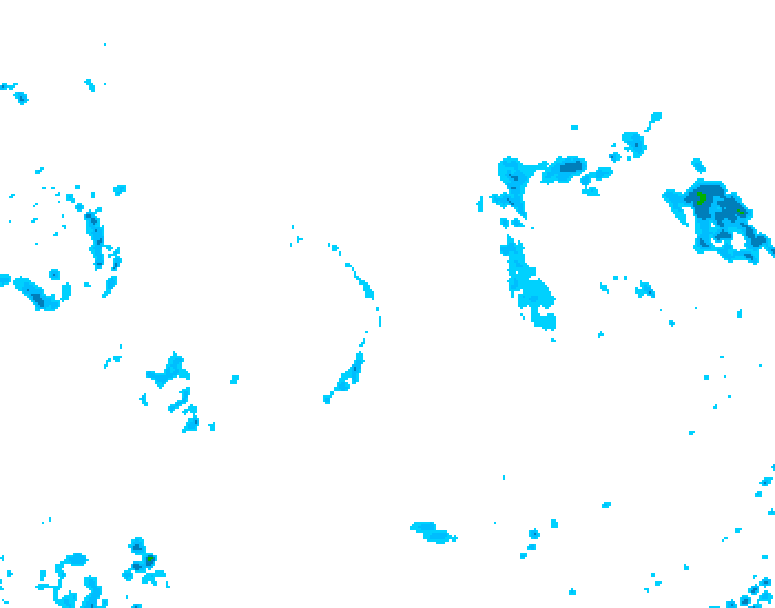 GDPS precipitation 126 hour forecast chart for Canada based on 2025/11/13 1200Z data