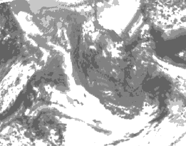 GDPS total cloud 096 hour forecast chart for Canada based on 2025/11/13 0000Z data