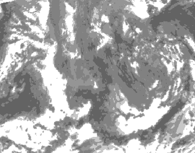 GDPS total cloud 162 hour forecast chart for Canada based on 2025/11/13 0000Z data