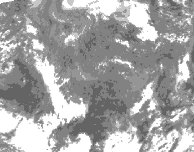 GDPS total cloud 234 hour forecast chart for Canada based on 2025/11/13 0000Z data