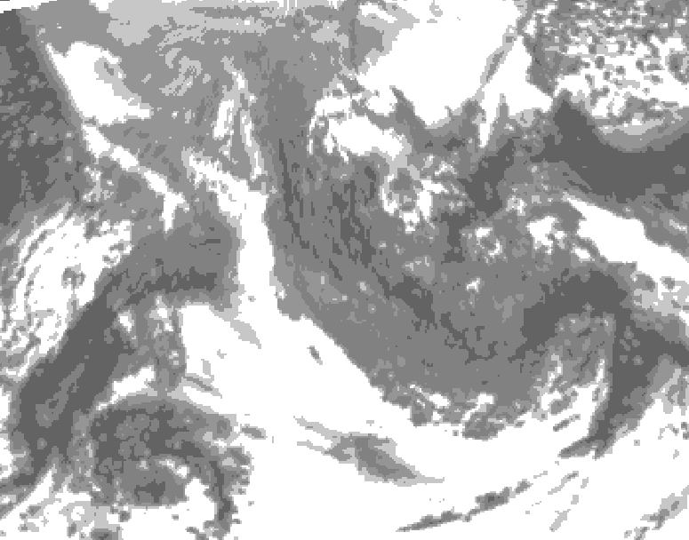 GDPS total cloud 084 hour forecast chart for Canada based on 2025/11/13 1200Z data