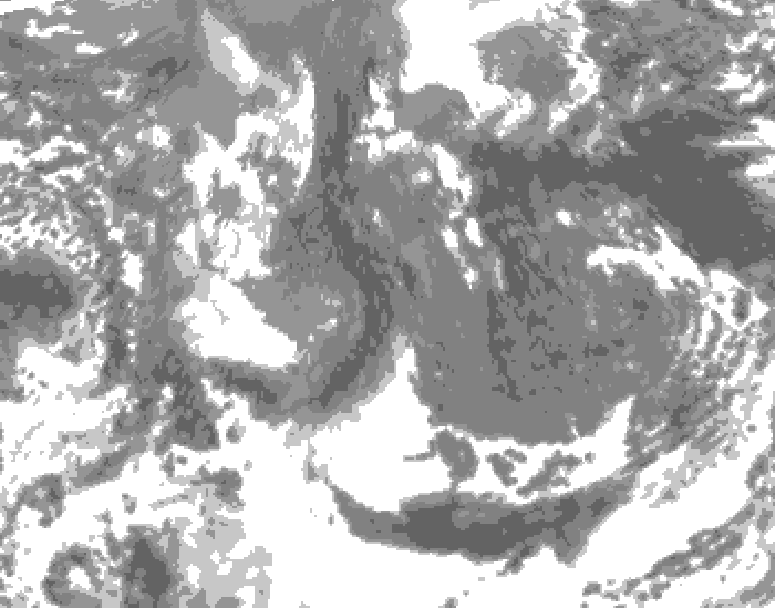 GDPS total cloud 126 hour forecast chart for Canada based on 2025/11/13 1200Z data
