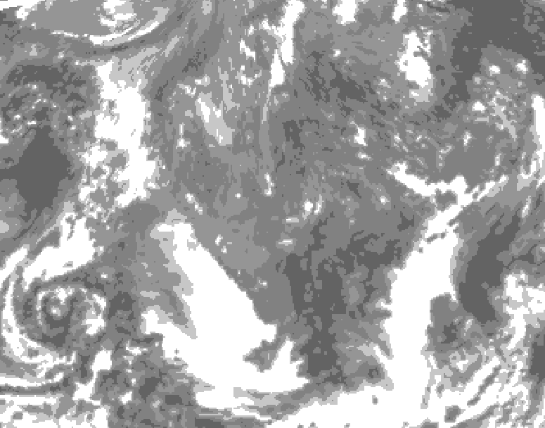 GDPS total cloud 174 hour forecast chart for Canada based on 2025/11/13 1200Z data