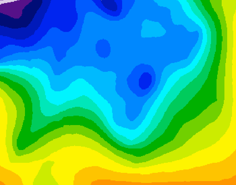 GDPS 500 millibar geopotential height 162 hour forecast chart for Canada based on 2025/11/14 0000Z data