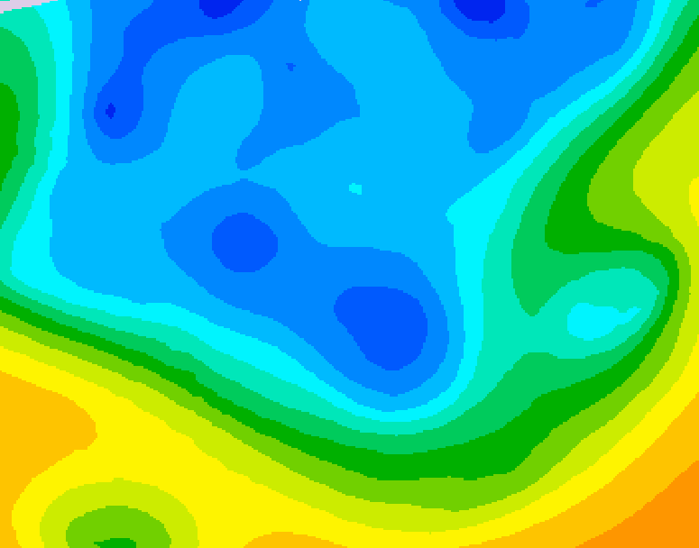 GDPS 500 millibar geopotential height 234 hour forecast chart for Canada based on 2025/11/14 0000Z data
