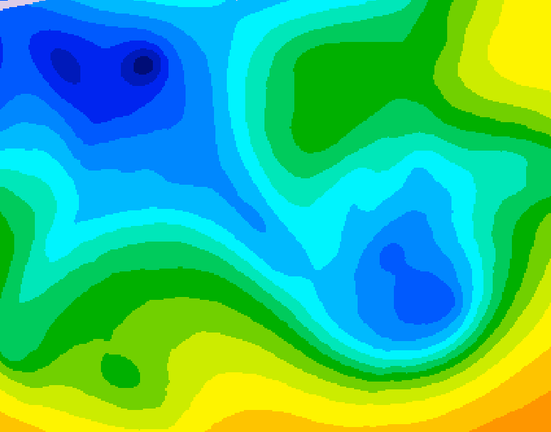 GDPS 500 millibar geopotential height 060 hour forecast chart for Canada based on 2025/11/14 1200Z data