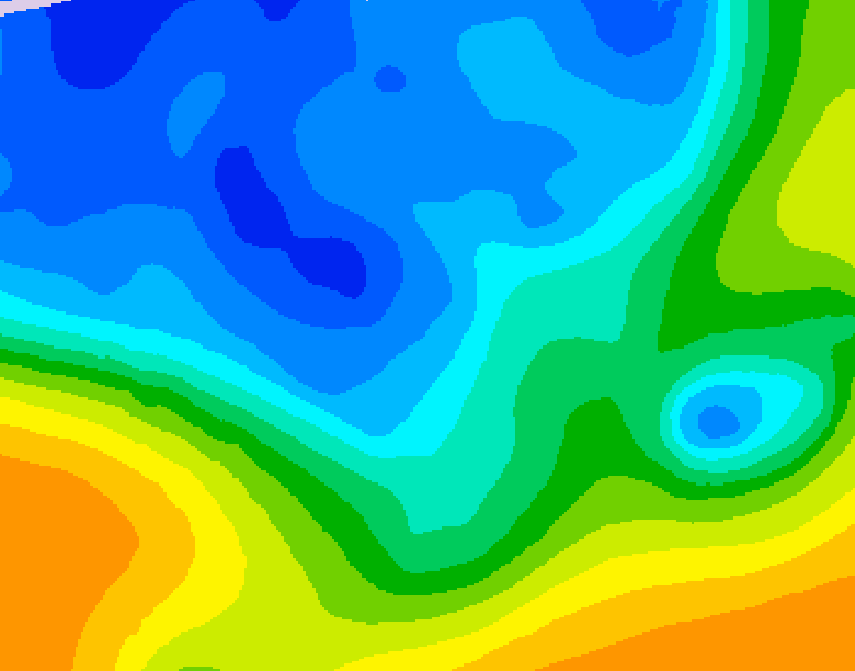 GDPS 500 millibar geopotential height 198 hour forecast chart for Canada based on 2025/11/14 1200Z data