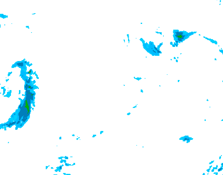 GDPS precipitation 126 hour forecast chart for Canada based on 2025/11/14 1200Z data