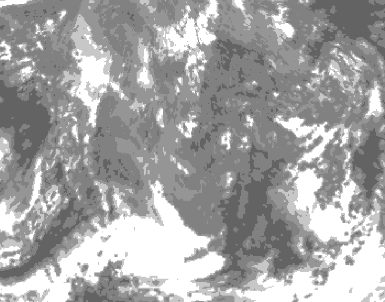 GDPS total cloud 162 hour forecast chart for Canada based on 2025/11/14 0000Z data