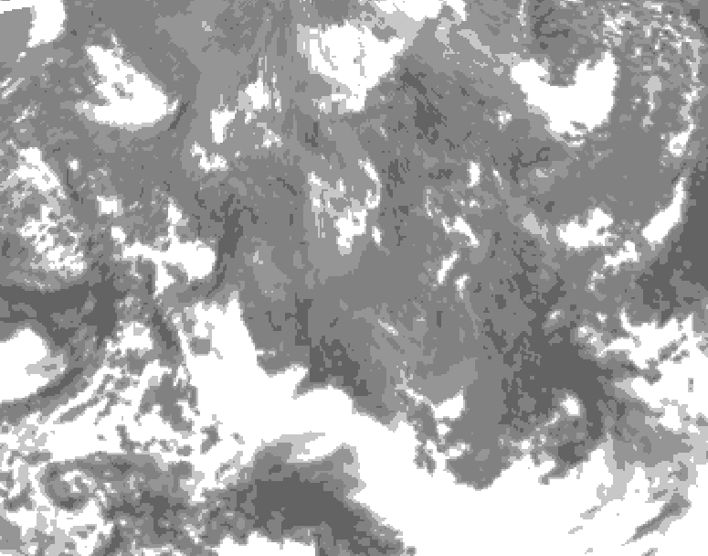 GDPS total cloud 186 hour forecast chart for Canada based on 2025/11/14 0000Z data