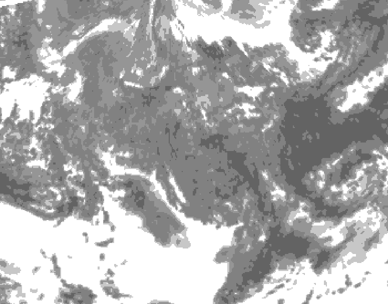 GDPS total cloud 234 hour forecast chart for Canada based on 2025/11/14 0000Z data