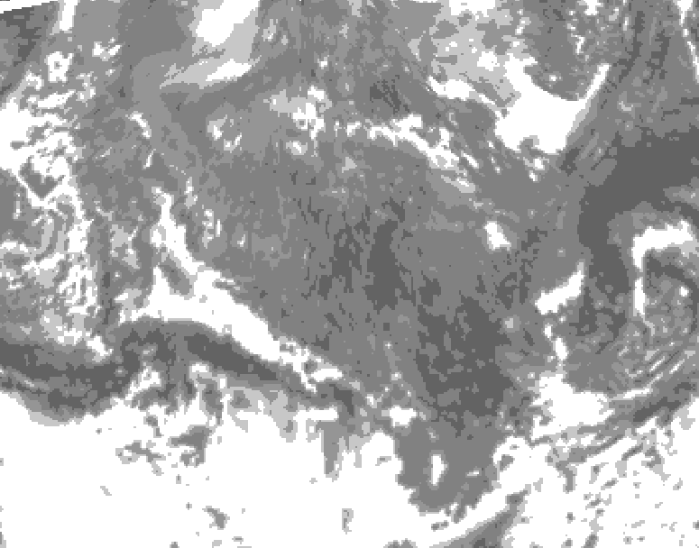 GDPS total cloud 216 hour forecast chart for Canada based on 2025/11/14 1200Z data