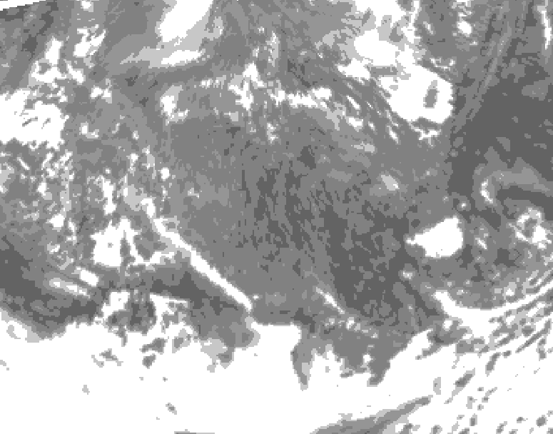 GDPS total cloud 222 hour forecast chart for Canada based on 2025/11/14 1200Z data