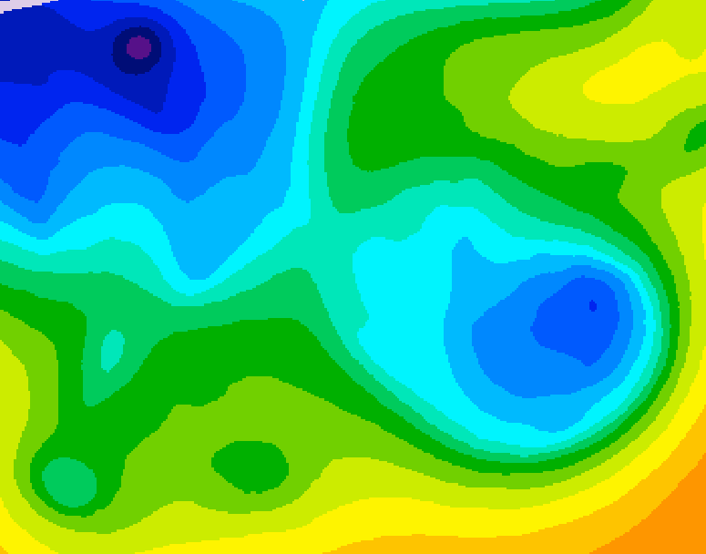 GDPS 500 millibar geopotential height 066 hour forecast chart for Canada based on 2025/11/15 0000Z data