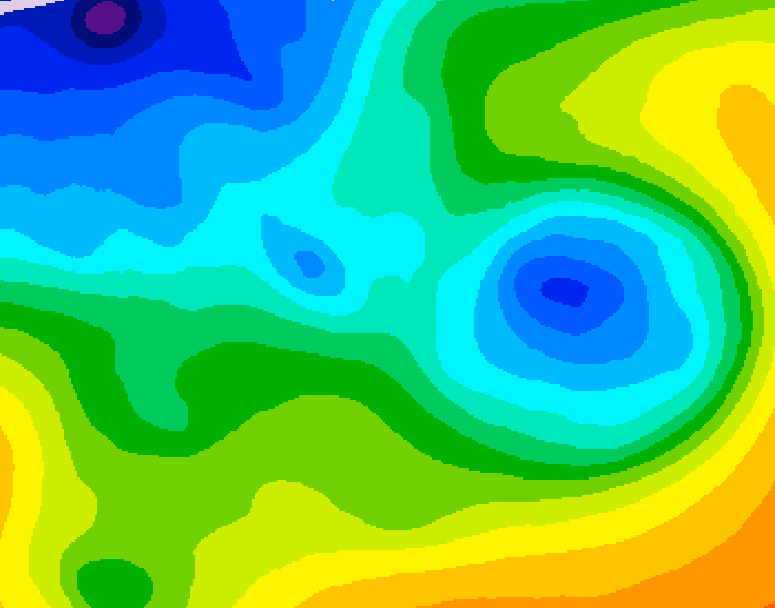 GDPS 500 millibar geopotential height 090 hour forecast chart for Canada based on 2025/11/15 0000Z data