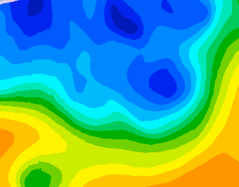 GDPS 500 millibar geopotential height 186 hour forecast chart for Canada based on 2025/11/15 0000Z data