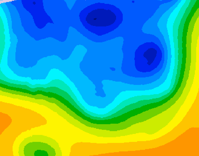 GDPS 500 millibar geopotential height 204 hour forecast chart for Canada based on 2025/11/15 0000Z data