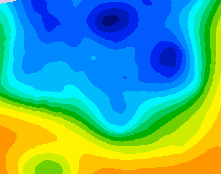 GDPS 500 millibar geopotential height 210 hour forecast chart for Canada based on 2025/11/15 0000Z data
