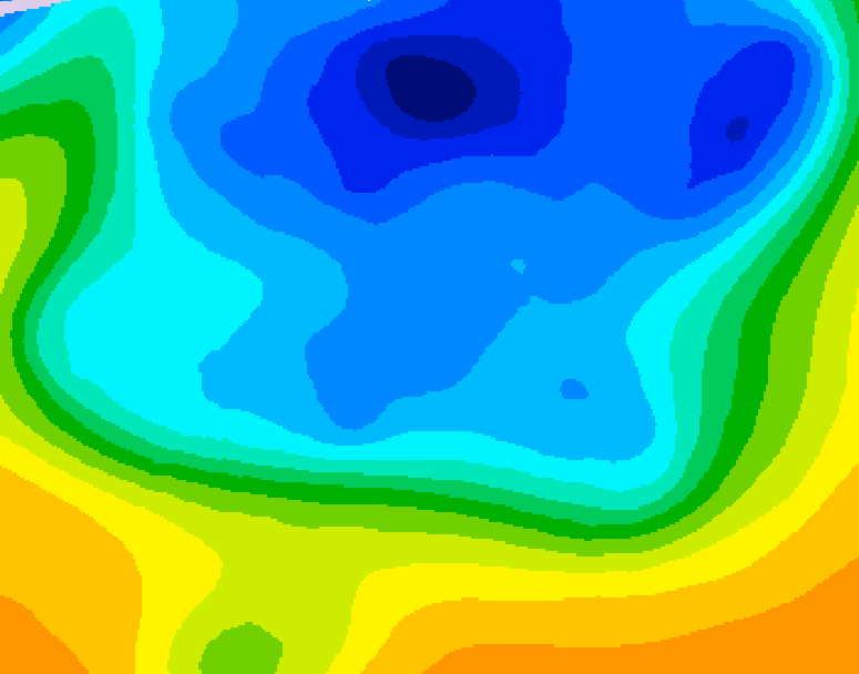 GDPS 500 millibar geopotential height 234 hour forecast chart for Canada based on 2025/11/15 0000Z data
