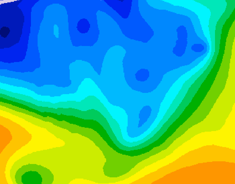 GDPS 500 millibar geopotential height 150 hour forecast chart for Canada based on 2025/11/15 1200Z data