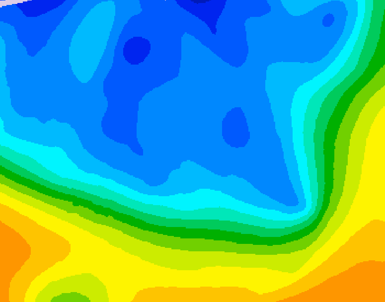 GDPS 500 millibar geopotential height 174 hour forecast chart for Canada based on 2025/11/15 1200Z data