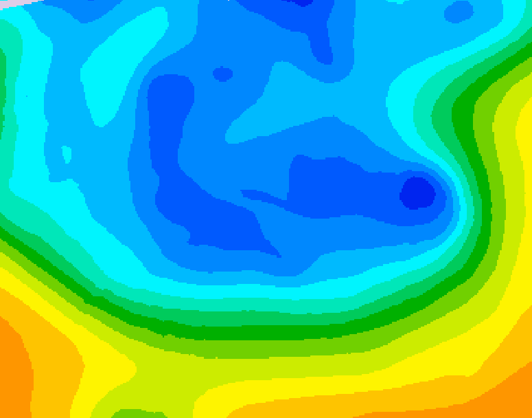 GDPS 500 millibar geopotential height 192 hour forecast chart for Canada based on 2025/11/15 1200Z data